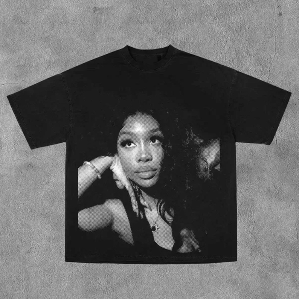 Black Graphic Women's Top